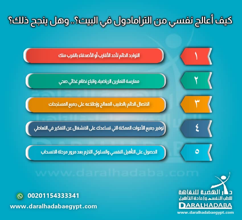 كيف أعالج نفسي من الترامادول في البيت؟