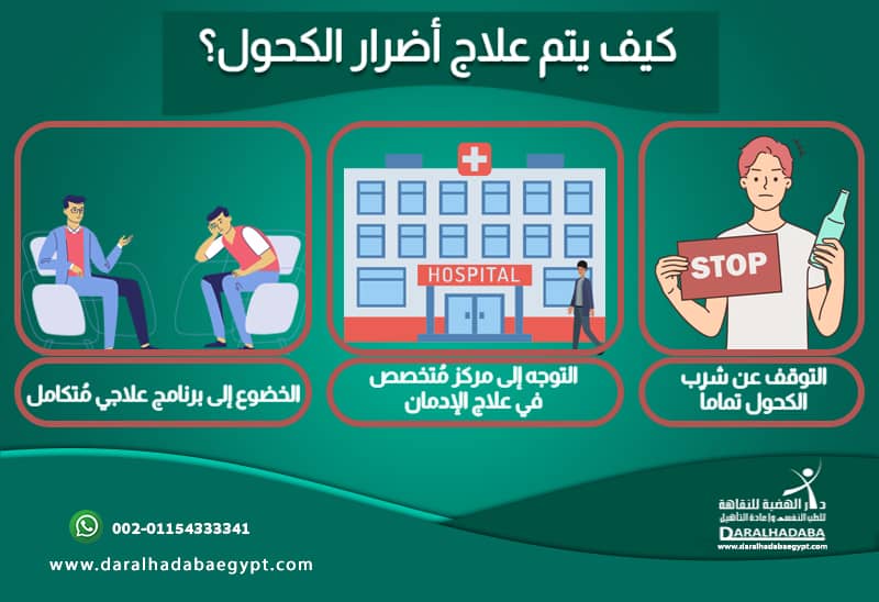 كيف يتم علاج الكحول؟