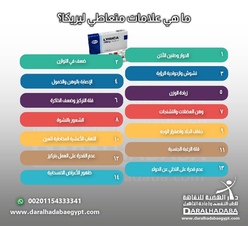 ما هي علامات متعاطي ليريكا؟