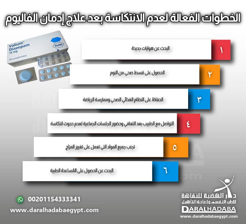 الخطوات الفعالة لعدم الانتكاسة بعد علاج إدمان الفاليوم