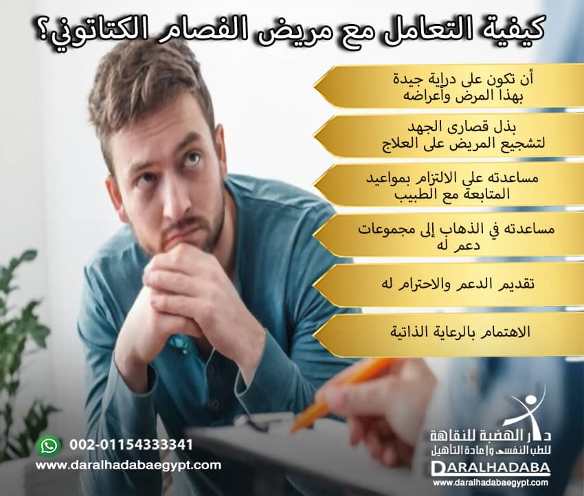 شخص يسأل عن كيفية التعامل مع مريض الفصام الكتاتوني؟