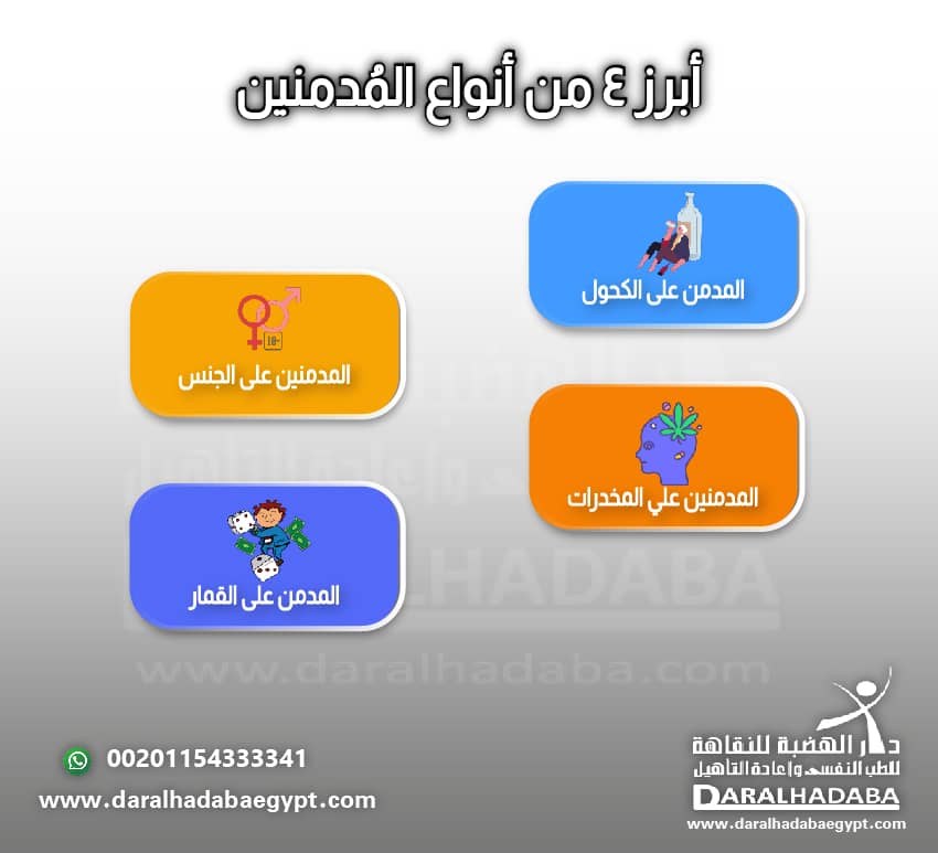 أبرز 4 من أنواع المُدمنين