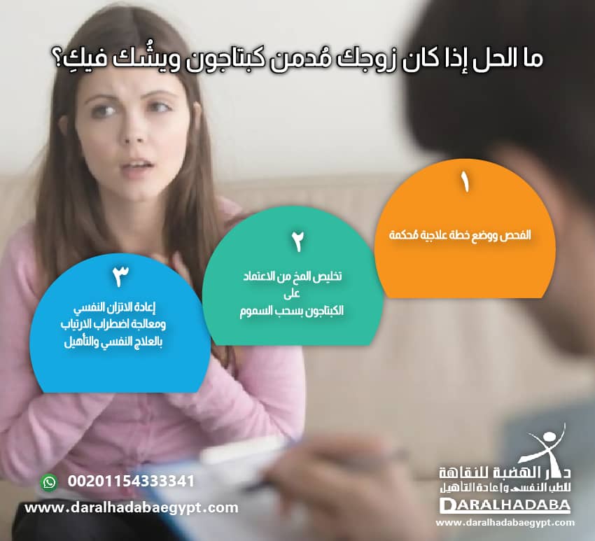 ما الحل إذا كان زوجك مُدمن كبتاجون ويشُك فيكِ؟